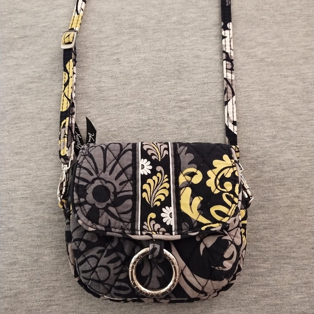 Vera Bradley Floral Mini Crossbody Wallet Removable Adjustable Strap